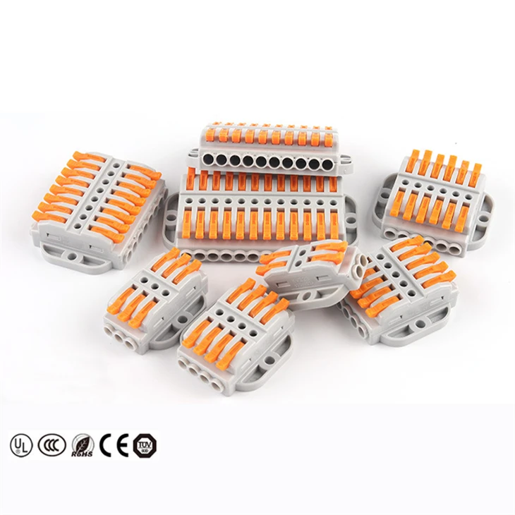 Câblage compact Connecteur de fil à écrou à levier enfichable