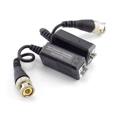 Câble de connecteur BNC Balun vidéo passif pour caméra de vidéosurveillance